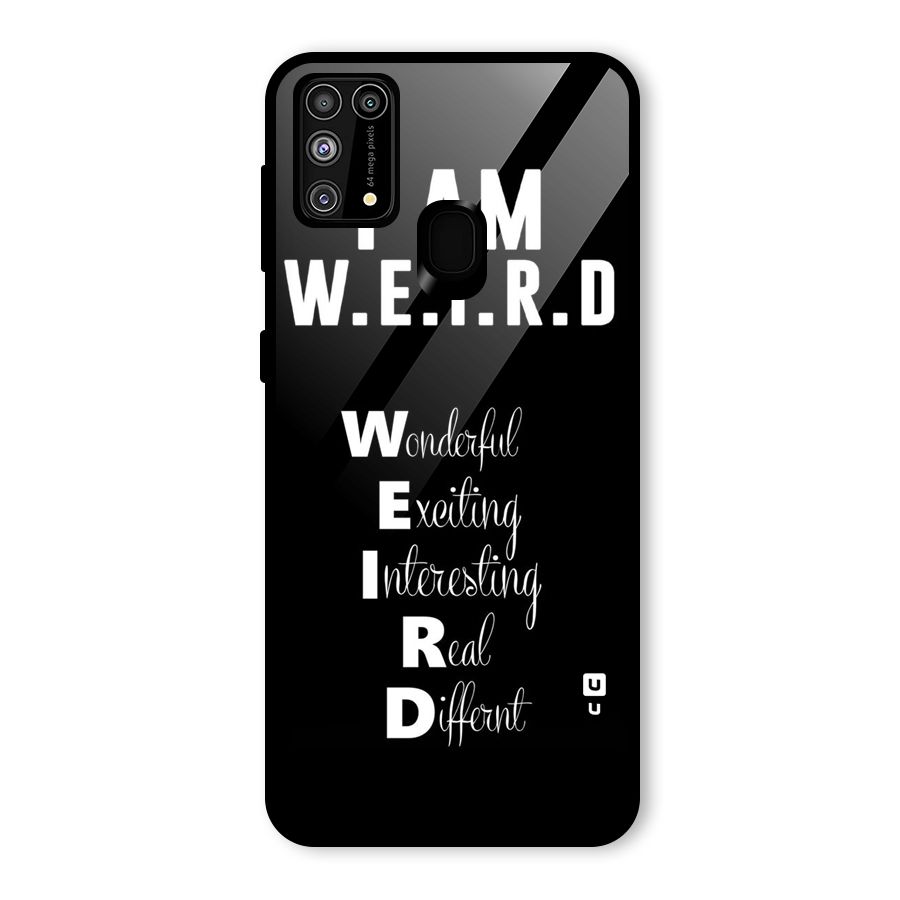 Weird Me Glass Back Case for Galaxy F41