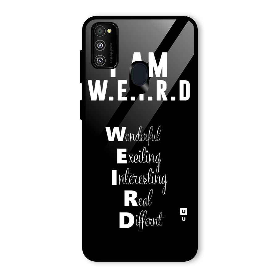 Weird Me Glass Back Case for Galaxy M30s