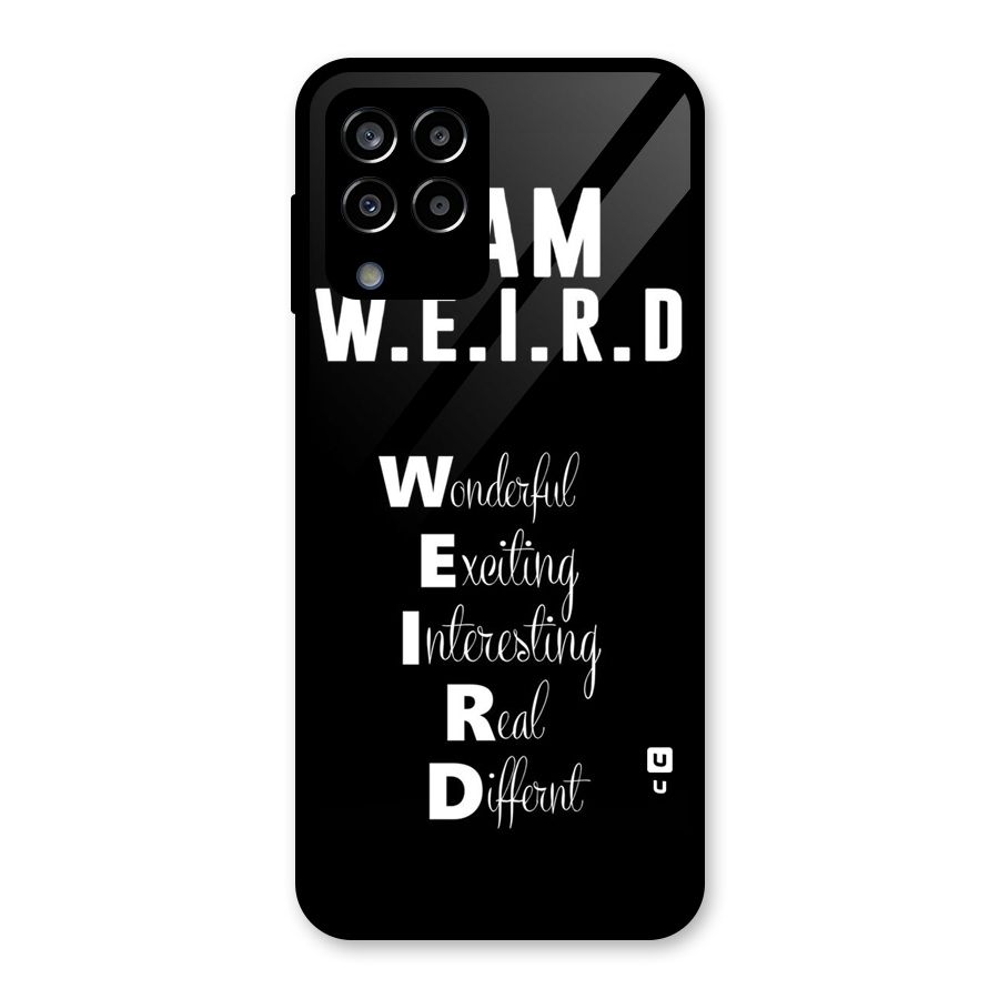 Weird Me Glass Back Case for Galaxy M33