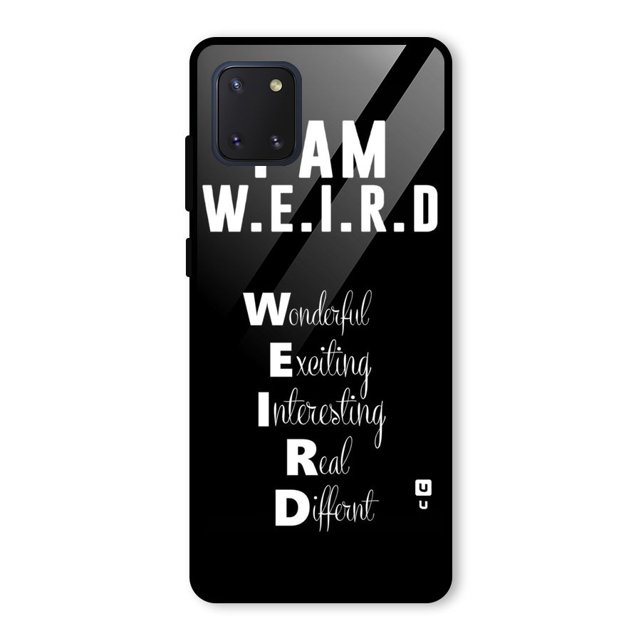 Weird Me Glass Back Case for Galaxy Note 10 Lite