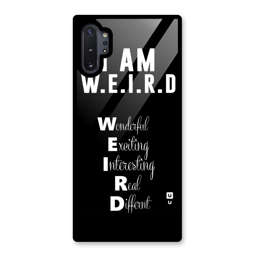 Weird Me Glass Back Case for Galaxy Note 10 Plus