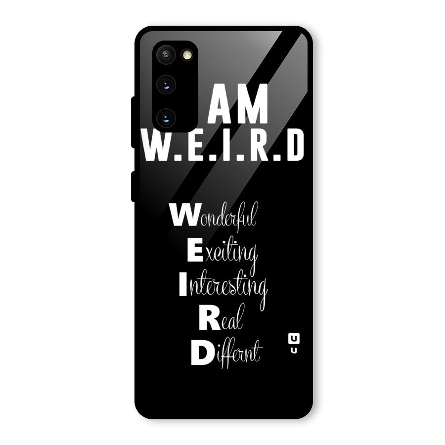 Weird Me Glass Back Case for Galaxy S20 FE 5G
