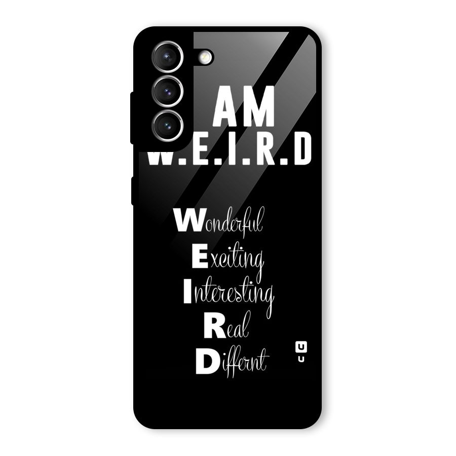 Weird Me Glass Back Case for Galaxy S21 5G