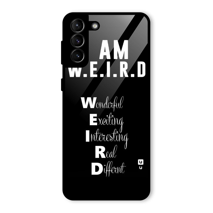 Weird Me Glass Back Case for Galaxy S21 Plus
