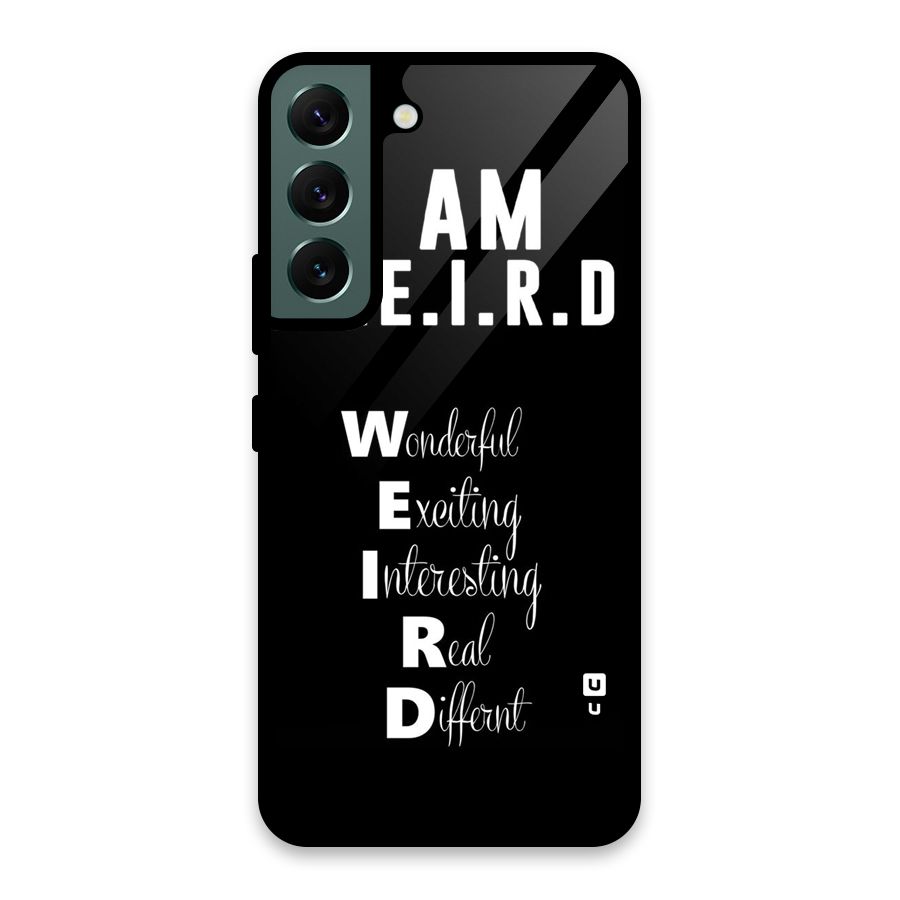 Weird Me Glass Back Case for Galaxy S22 5G