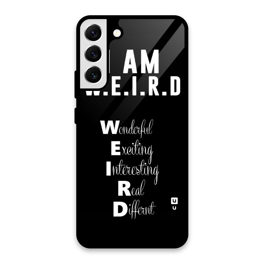 Weird Me Glass Back Case for Galaxy S22 Plus 5G