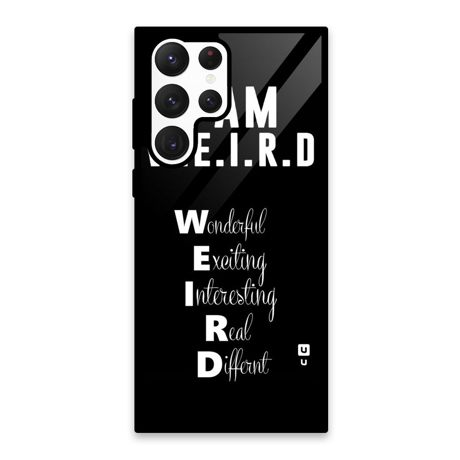 Weird Me Glass Back Case for Galaxy S22 Ultra 5G