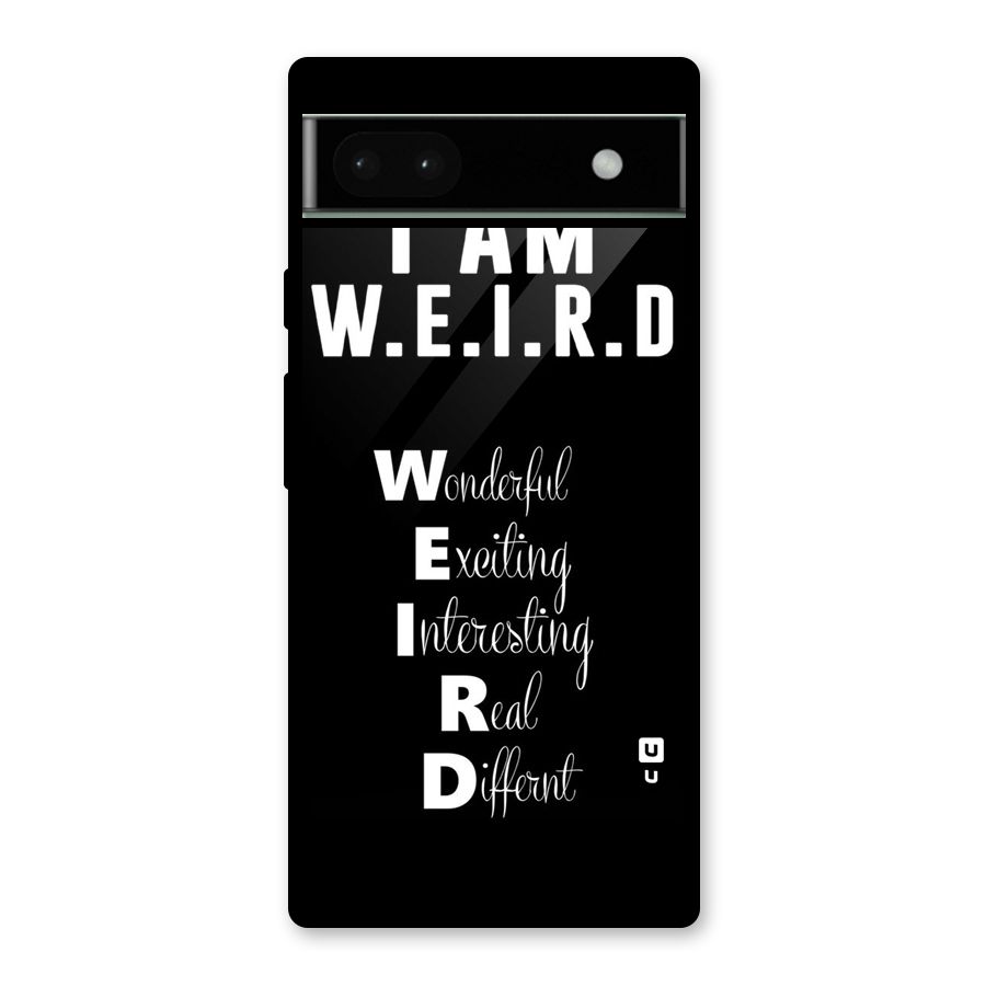 Weird Me Glass Back Case for Google Pixel 6a