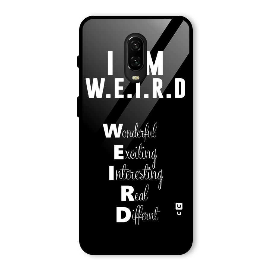 Weird Me Glass Back Case for OnePlus 6T