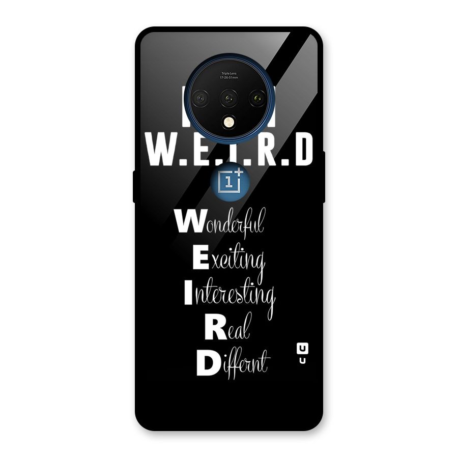 Weird Me Glass Back Case for OnePlus 7T