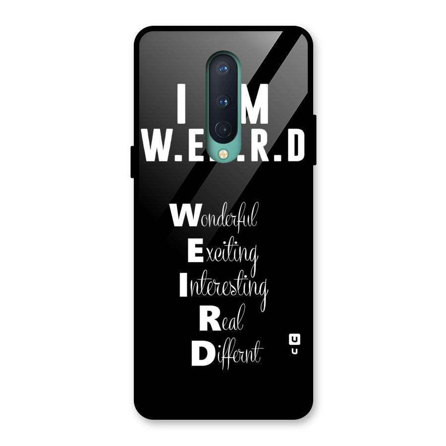 Weird Me Glass Back Case for OnePlus 8