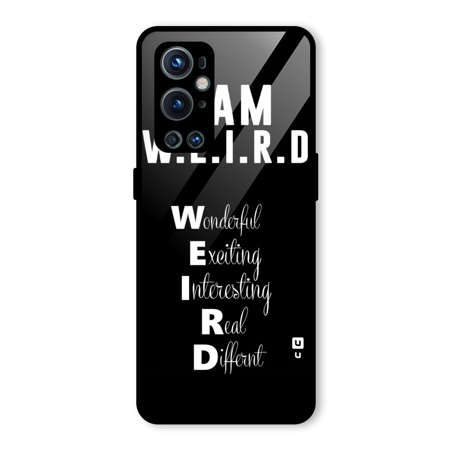 Weird Me Glass Back Case for OnePlus 9 Pro