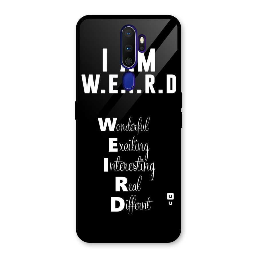 Weird Me Glass Back Case for Oppo A9 (2020)
