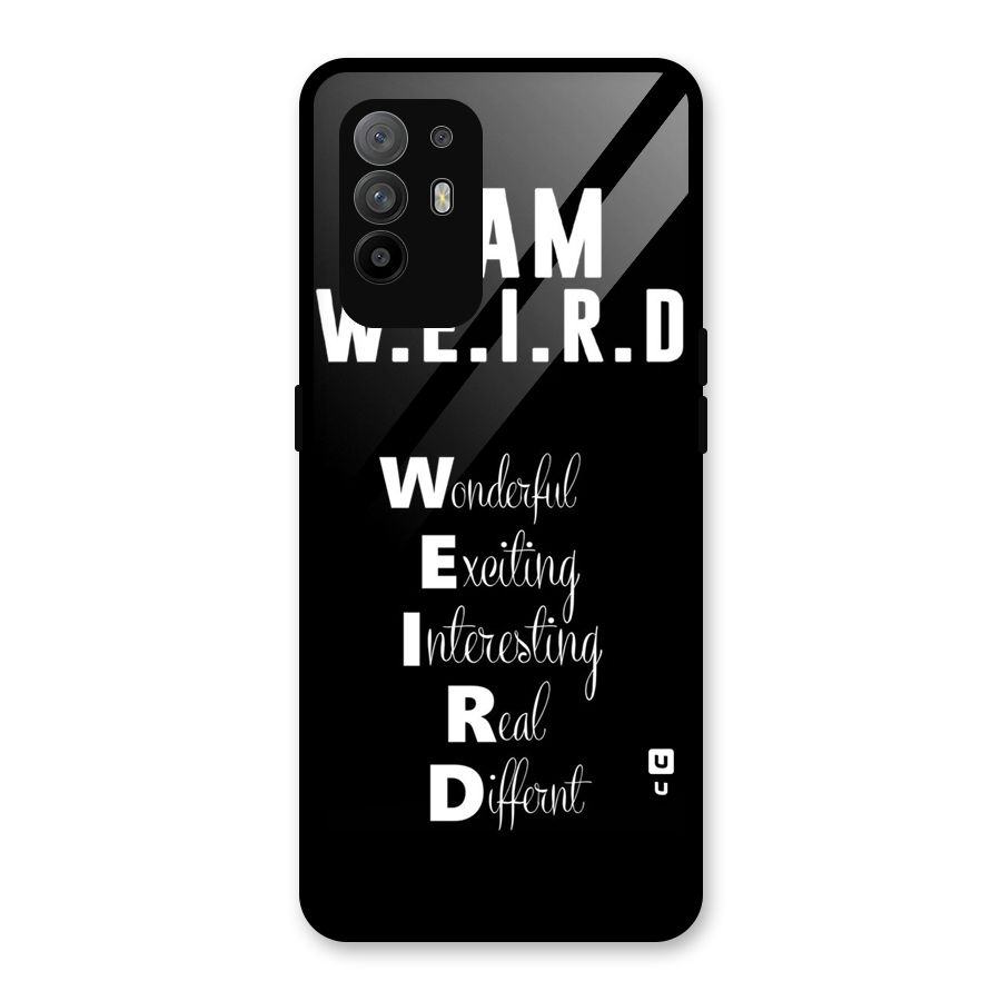 Weird Me Glass Back Case for Oppo F19 Pro Plus 5G