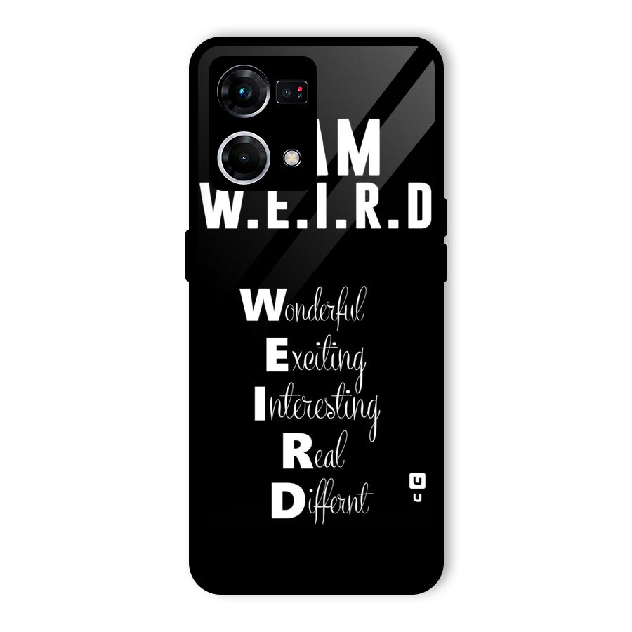 Weird Me Glass Back Case for Oppo F21 Pro 4G