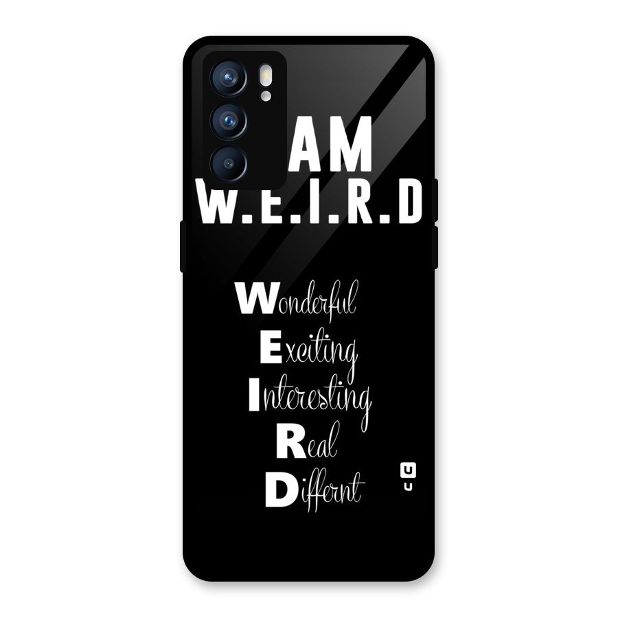 Weird Me Glass Back Case for Oppo Reno6 5G