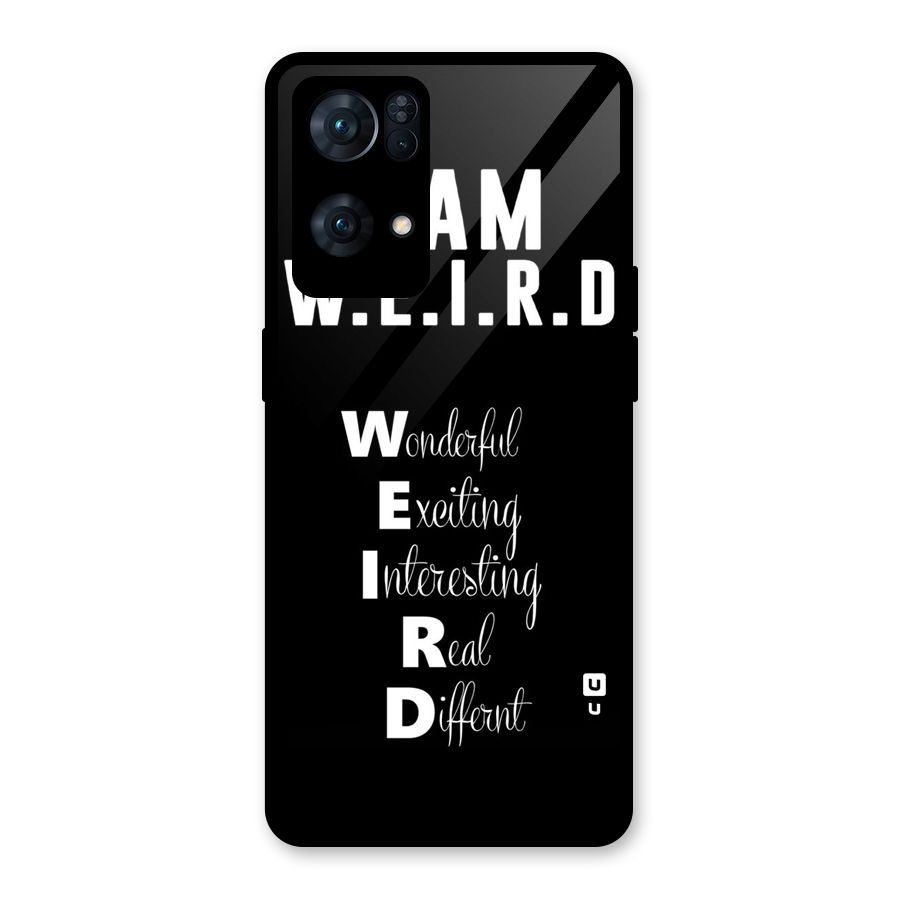 Weird Me Glass Back Case for Oppo Reno7 Pro 5G