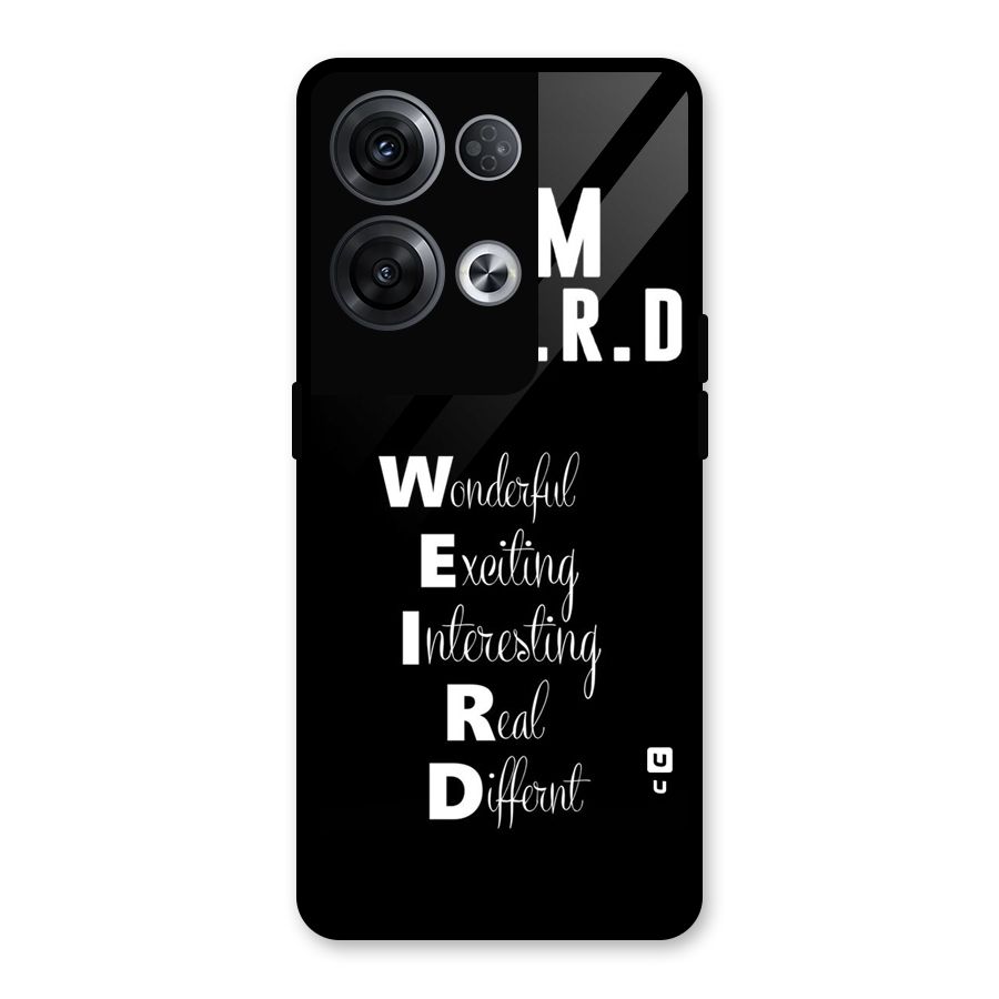 Weird Me Glass Back Case for Oppo Reno8 Pro 5G