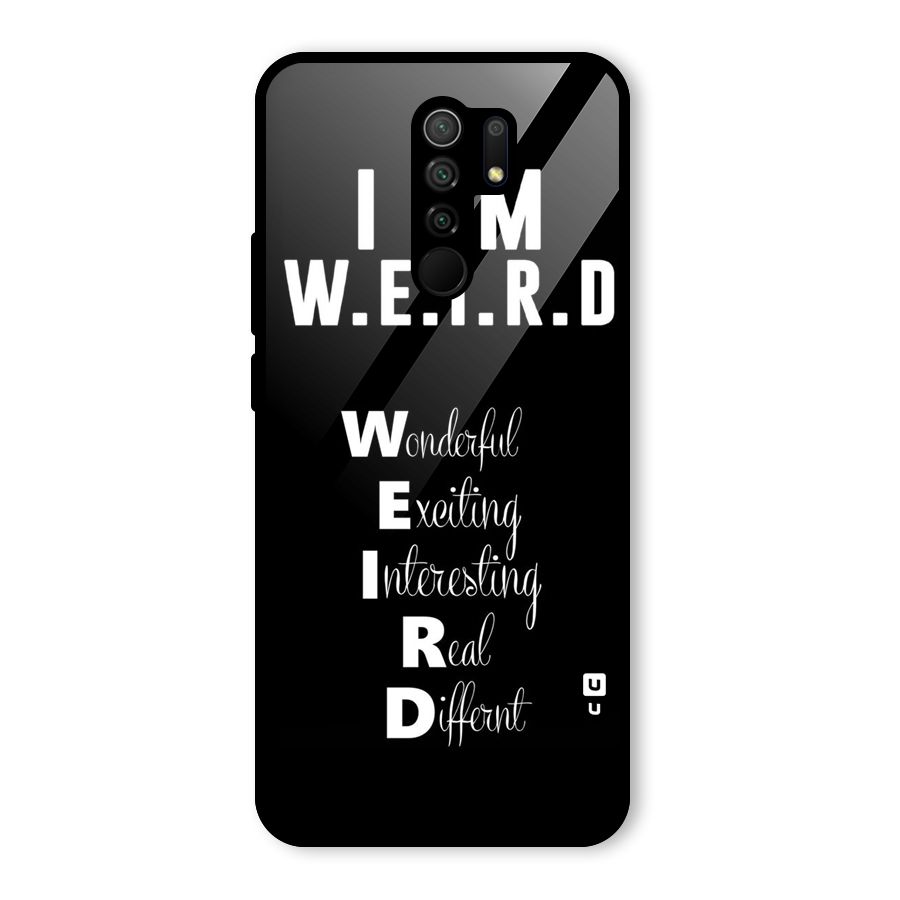 Weird Me Glass Back Case for Poco M2