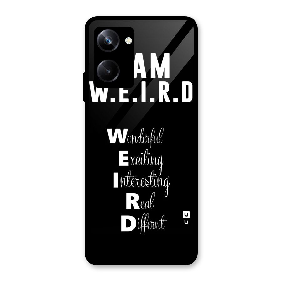 Weird Me Glass Back Case for Realme 10 Pro