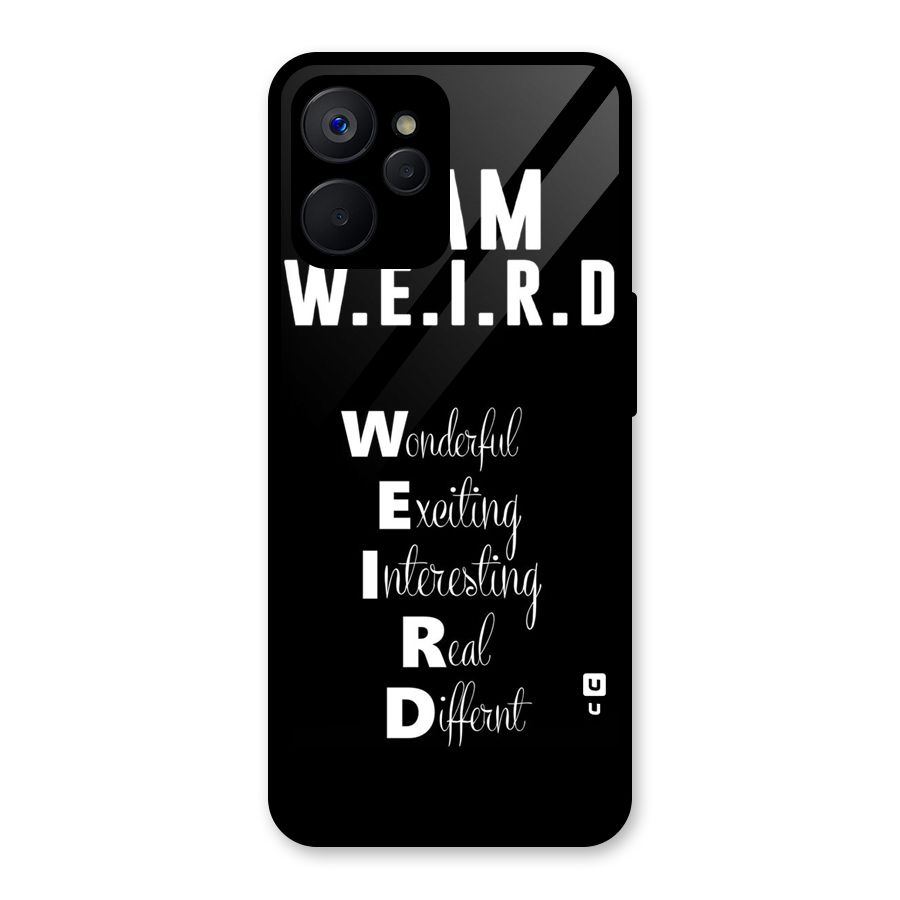 Weird Me Glass Back Case for Realme 9i 5G