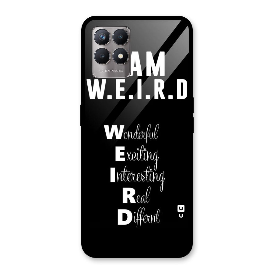 Weird Me Glass Back Case for Realme Narzo 50
