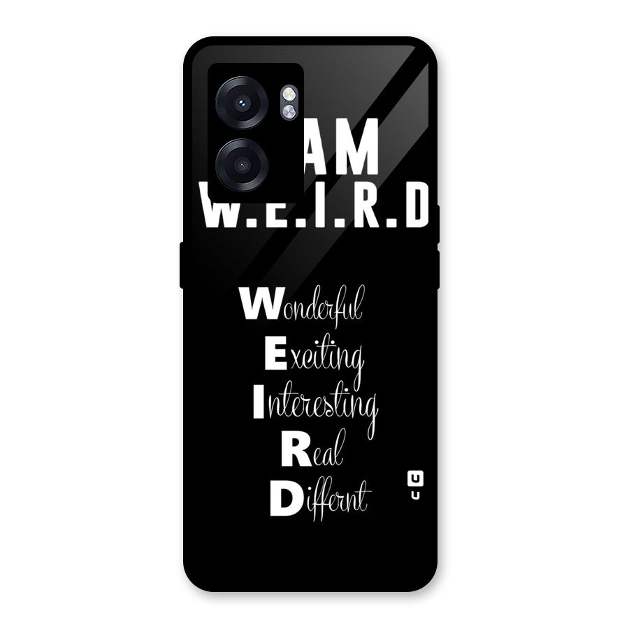 Weird Me Glass Back Case for Realme Narzo 50 5G