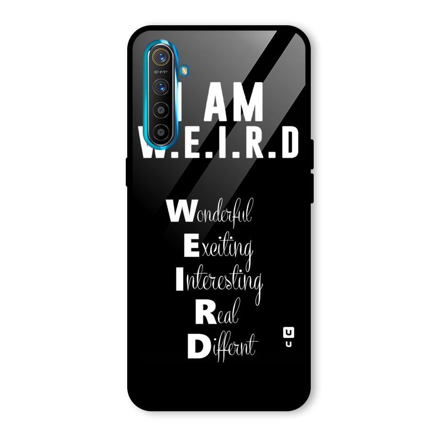Weird Me Glass Back Case for Realme X2