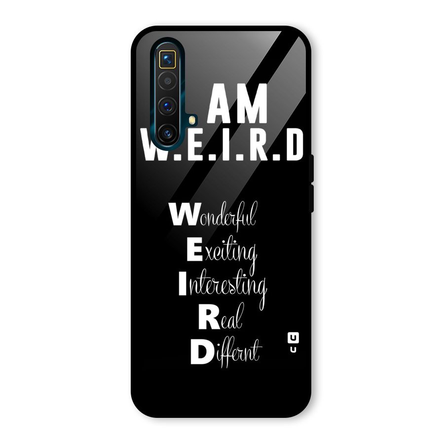 Weird Me Glass Back Case for Realme X3 SuperZoom