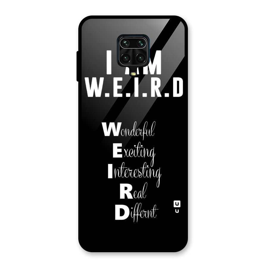 Weird Me Glass Back Case for Redmi Note 10 Lite