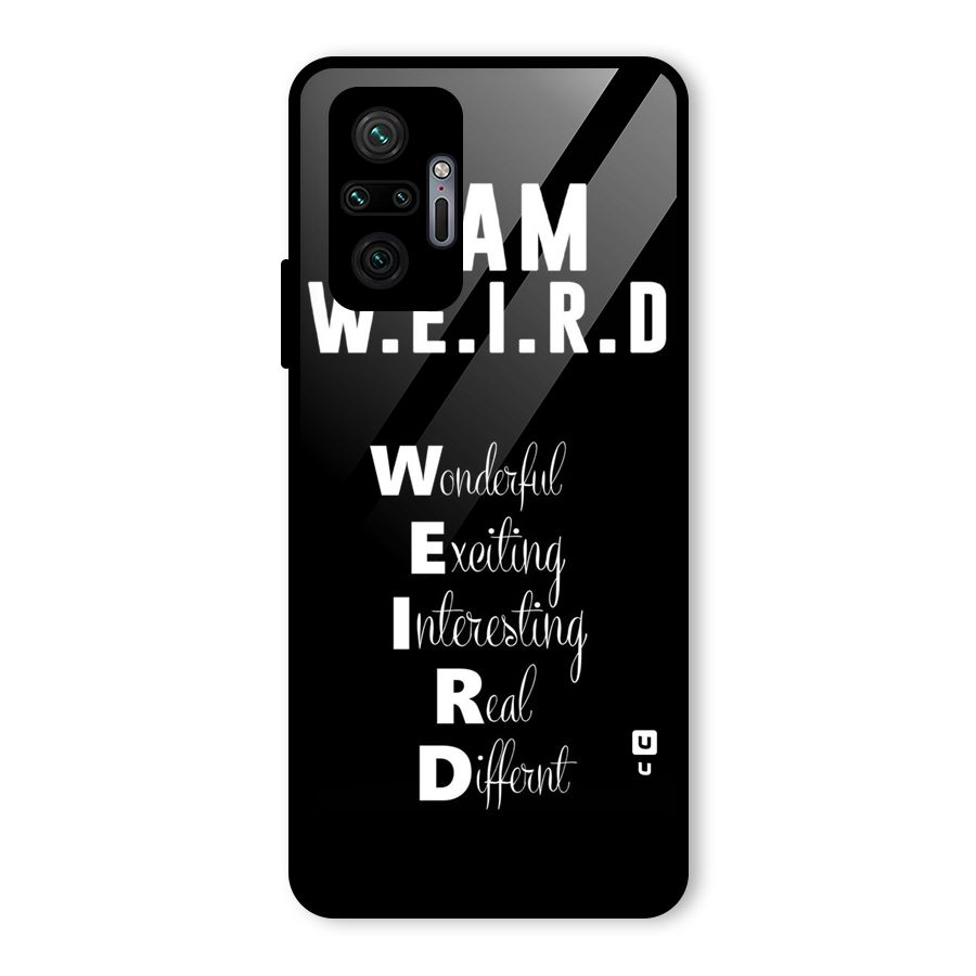Weird Me Glass Back Case for Redmi Note 10 Pro Max