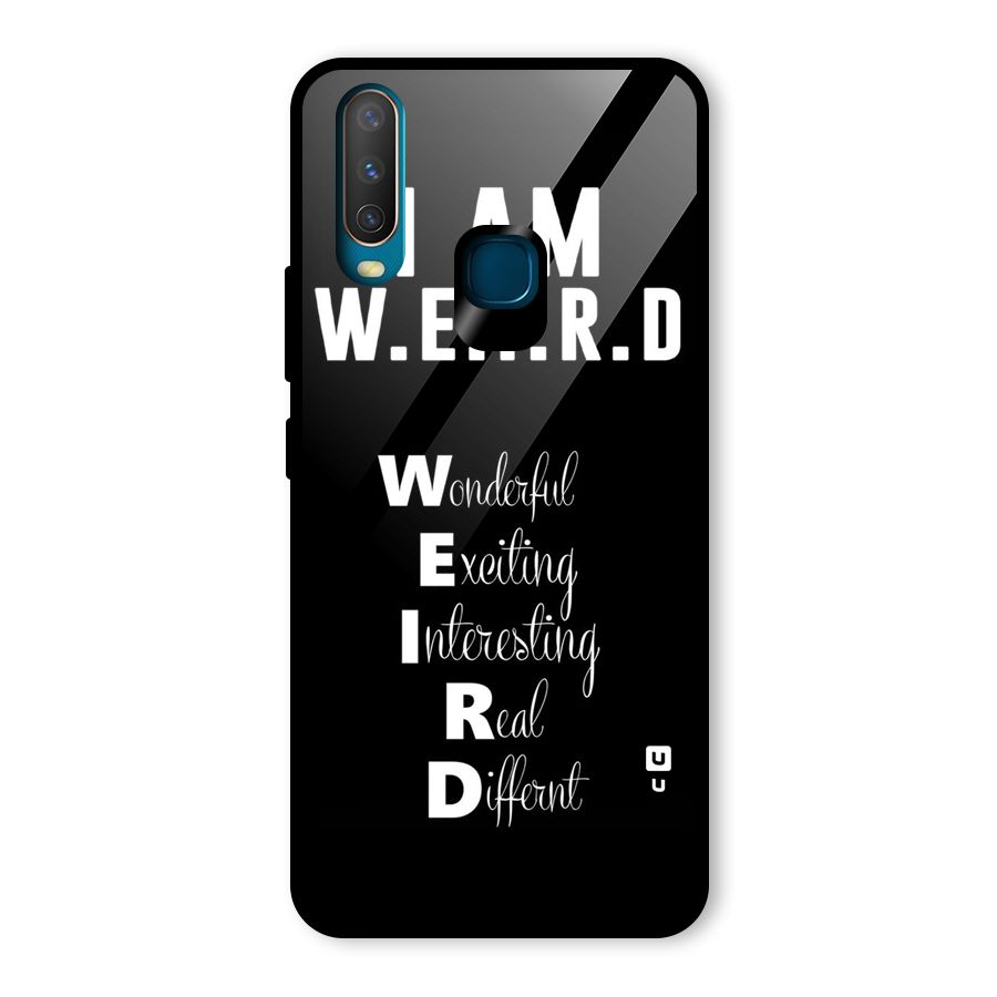 Weird Me Glass Back Case for Vivo U10