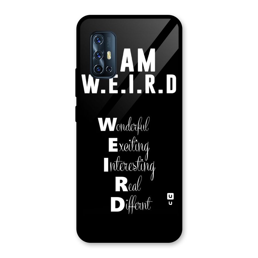 Weird Me Glass Back Case for Vivo V17