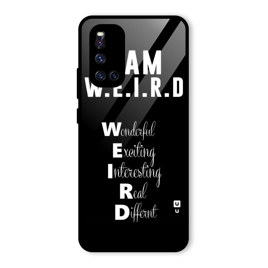 Weird Me Glass Back Case for Vivo V19