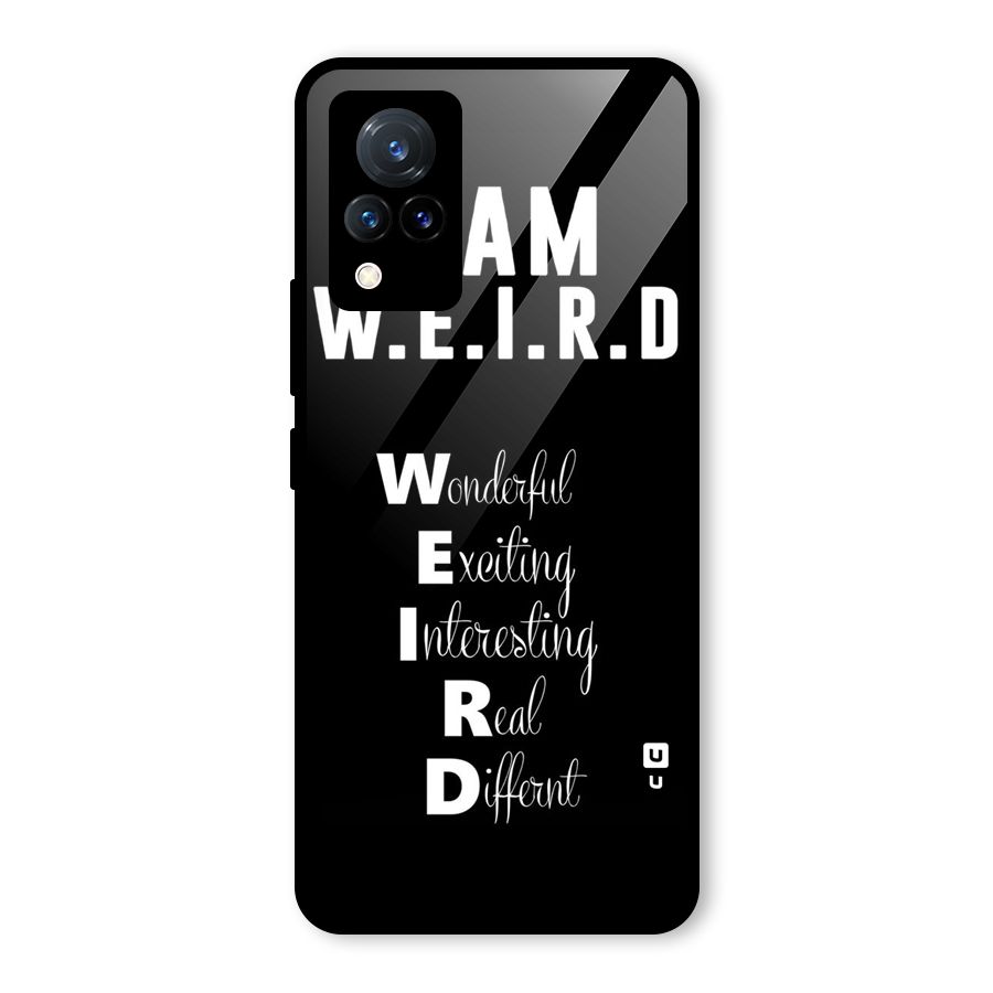 Weird Me Glass Back Case for Vivo V21 5G