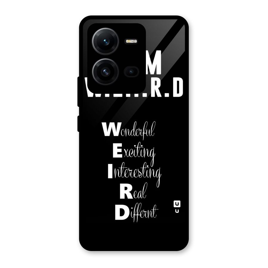 Weird Me Glass Back Case for Vivo V25