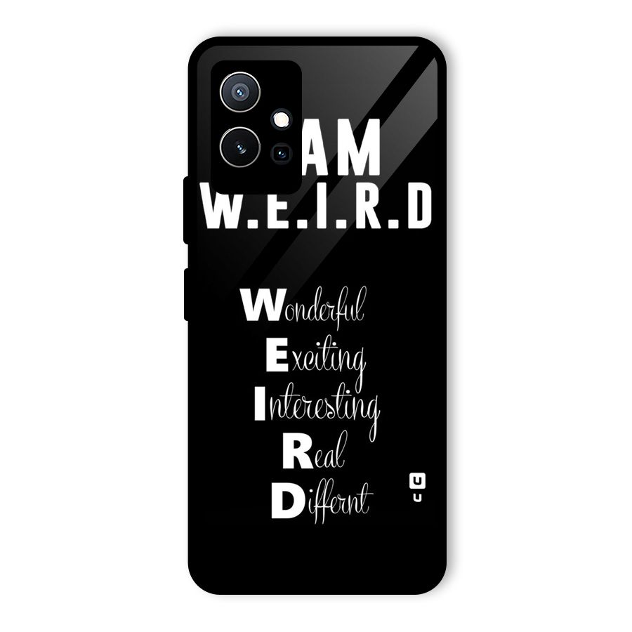 Weird Me Glass Back Case for Vivo iQOO Z6