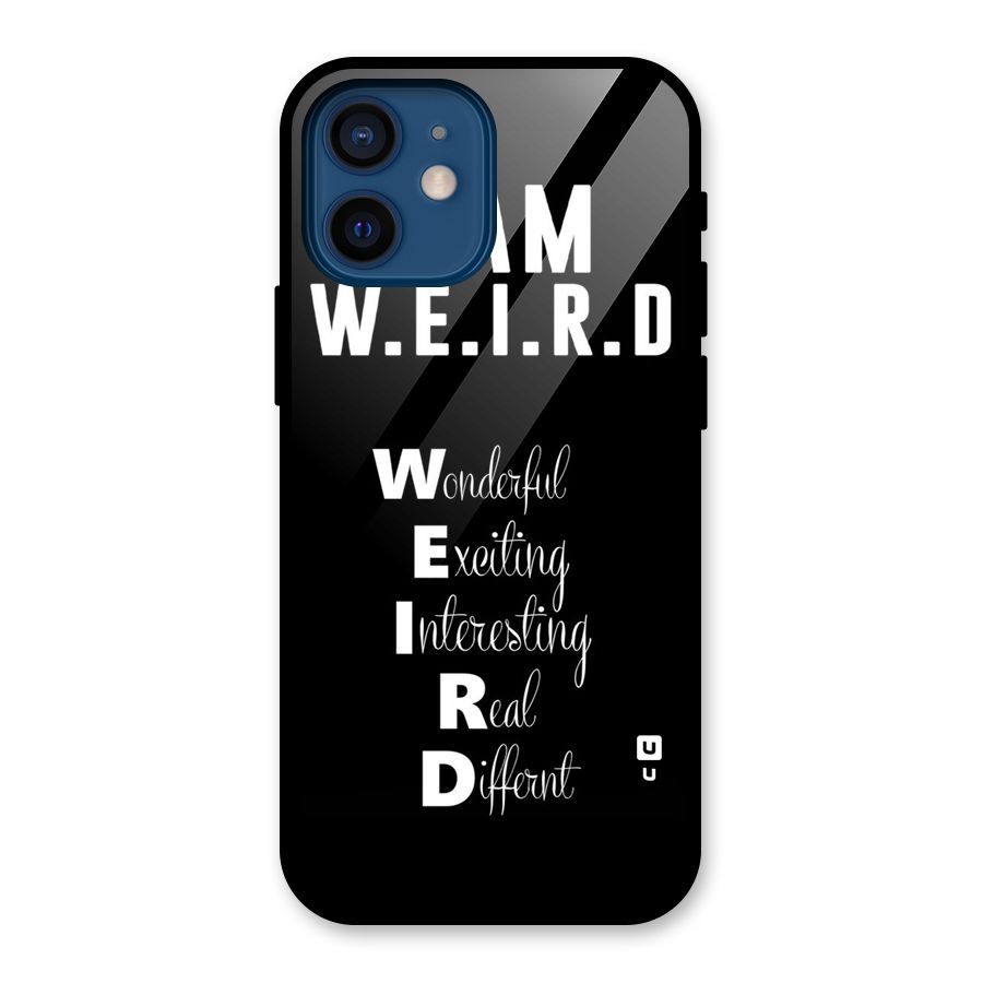 Weird Me Glass Back Case for iPhone 12 Mini