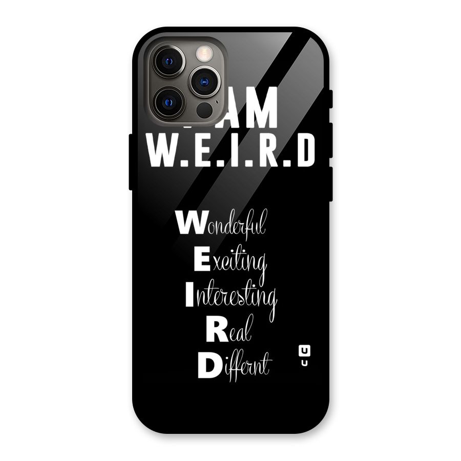 Weird Me Glass Back Case for iPhone 12 Pro