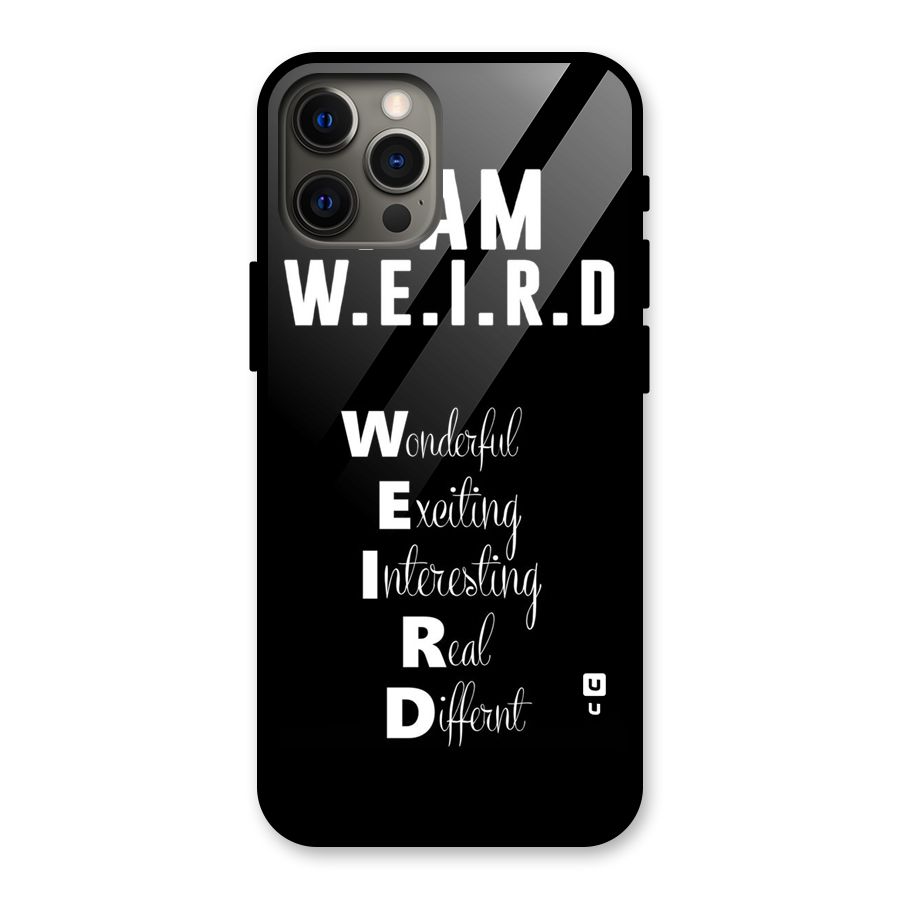 Weird Me Glass Back Case for iPhone 12 Pro Max