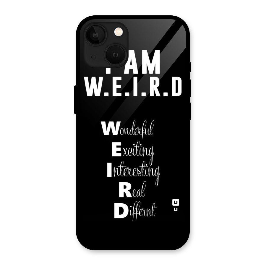Weird Me Glass Back Case for iPhone 13