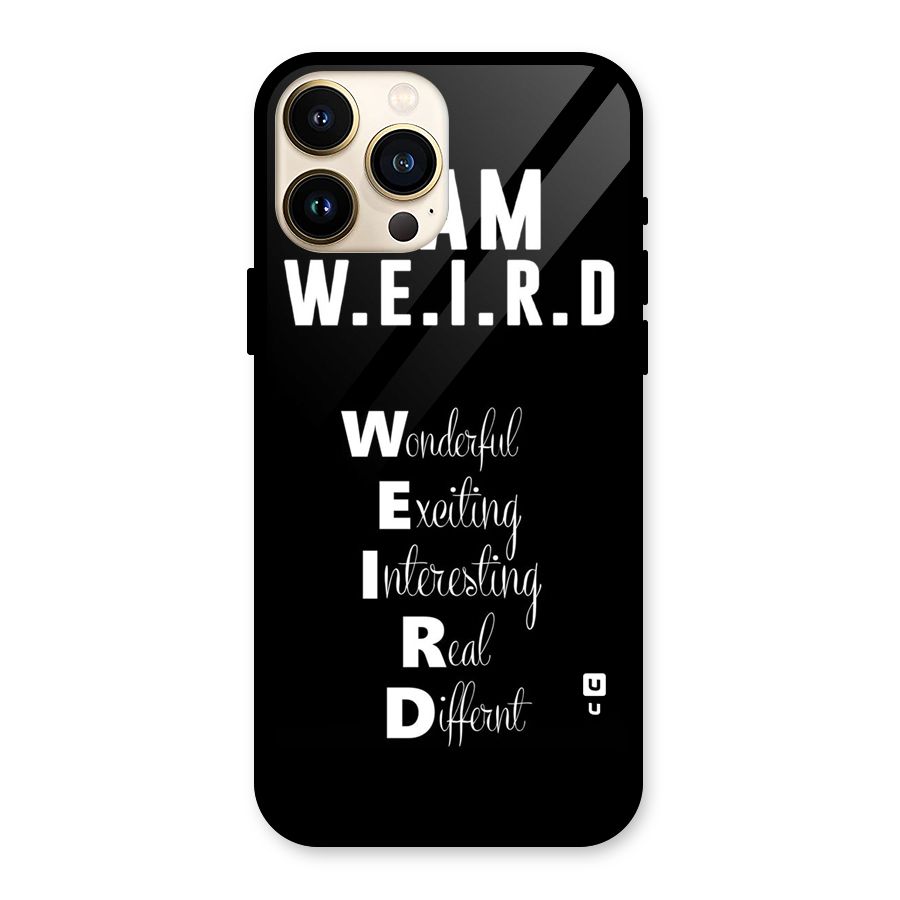 Weird Me Glass Back Case for iPhone 13 Pro Max