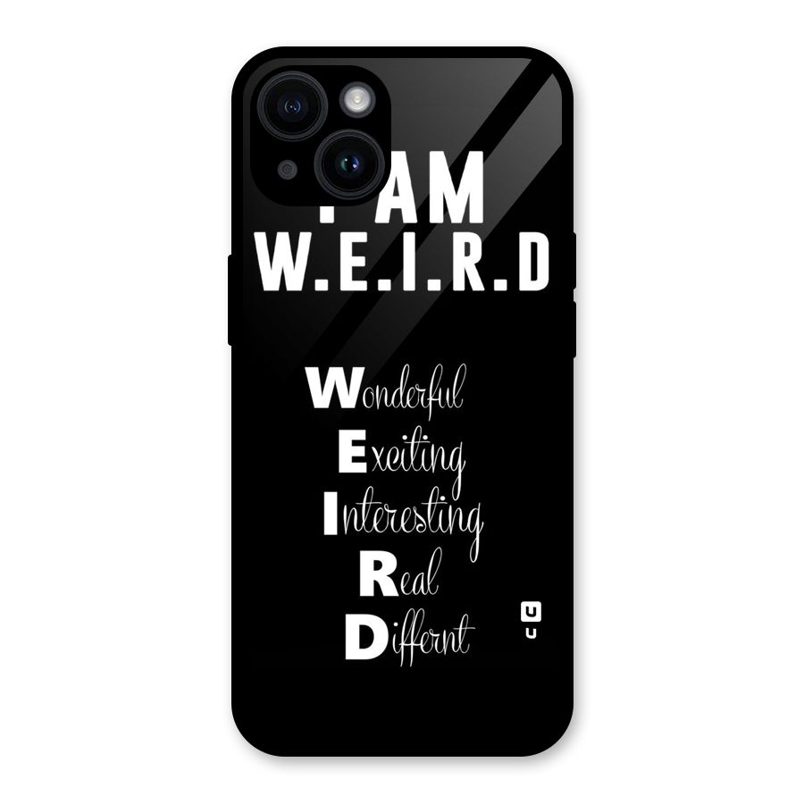 Weird Me Glass Back Case for iPhone 14