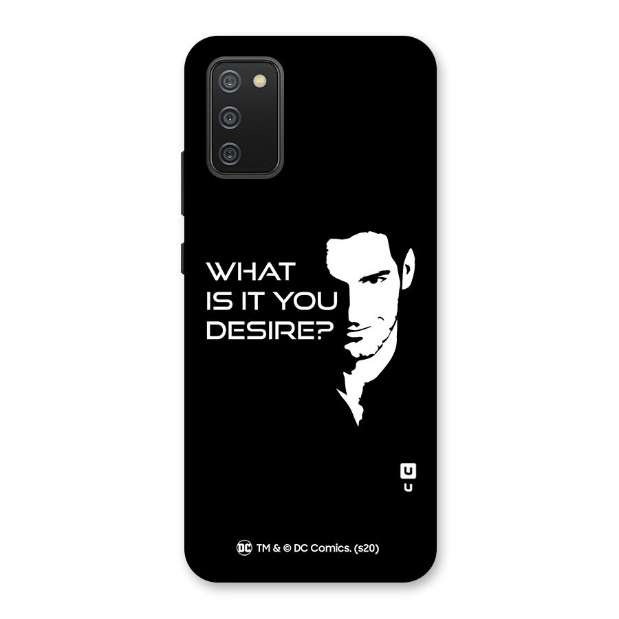 What Do You Desire Back Case for Galaxy M02s