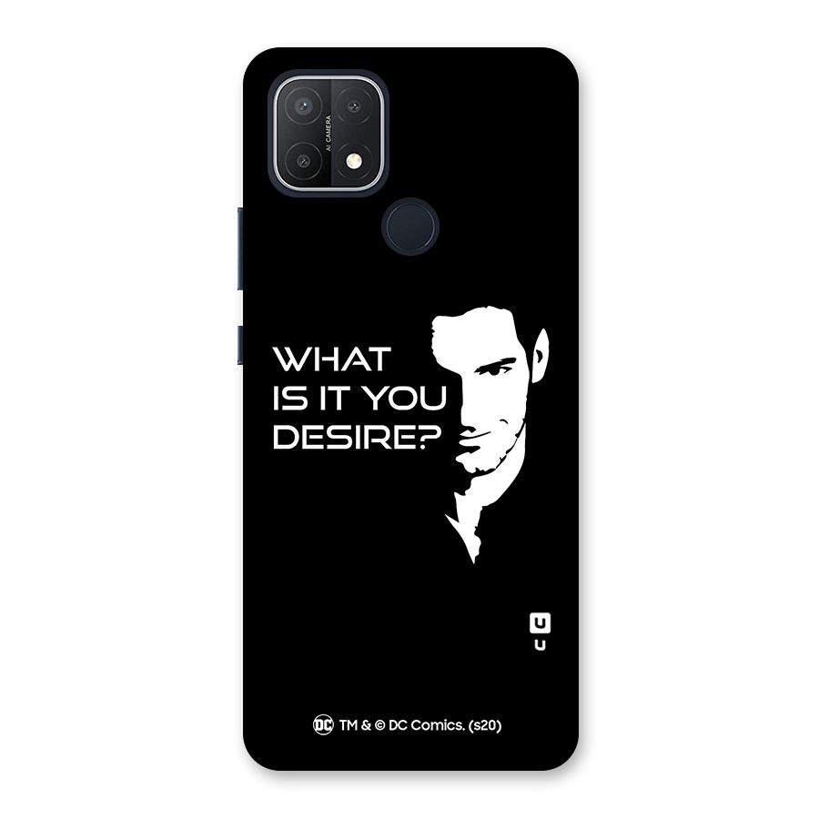 What Do You Desire Back Case for Oppo A15