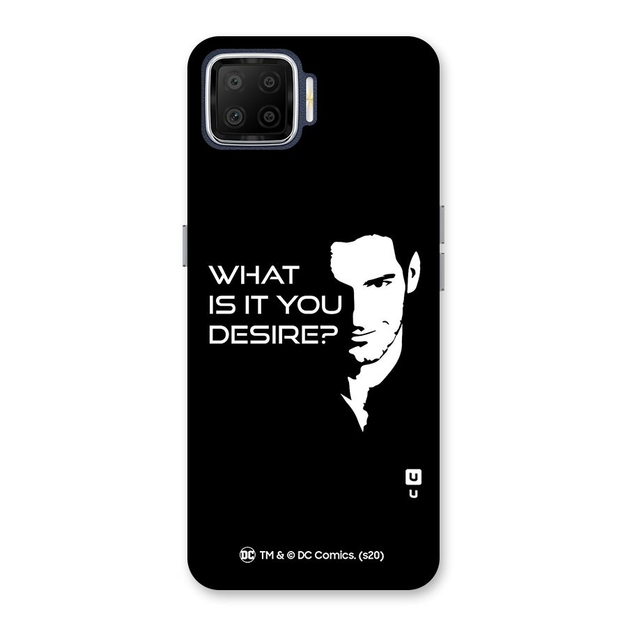 What Do You Desire Back Case for Oppo F17