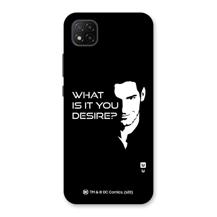 What Do You Desire Back Case for Poco C3