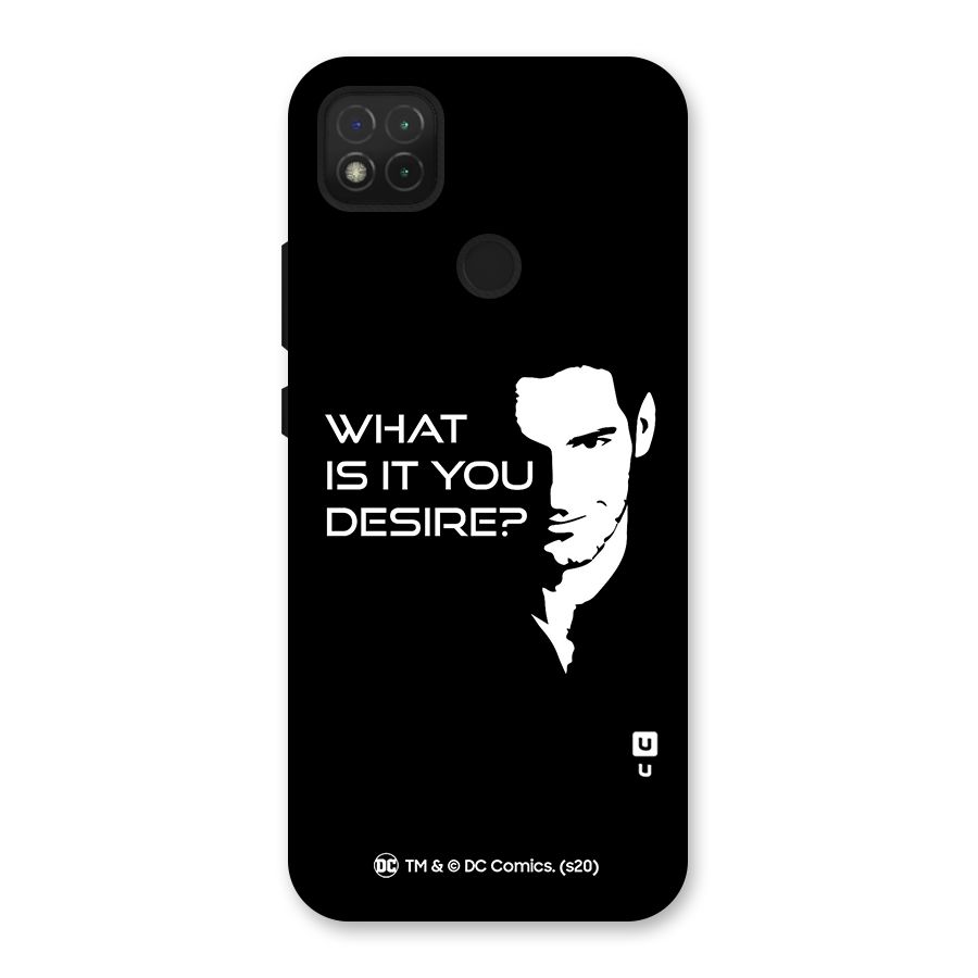 What Do You Desire Back Case for Redmi 9