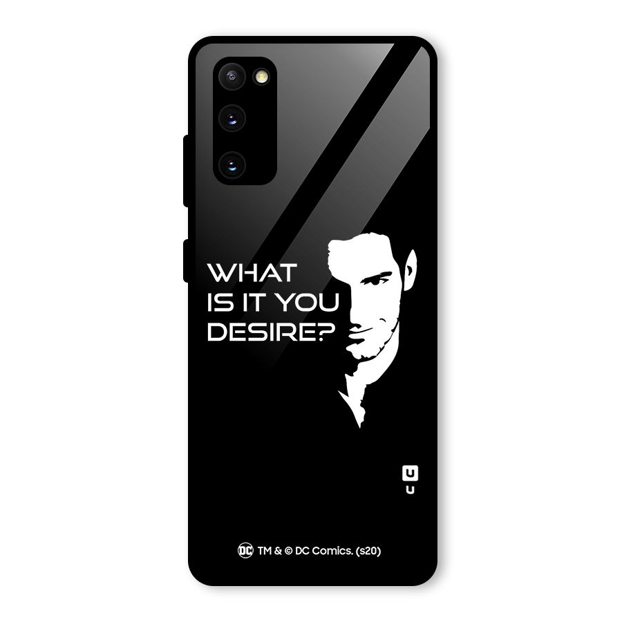 What Do You Desire Glass Back Case for Galaxy S20 FE