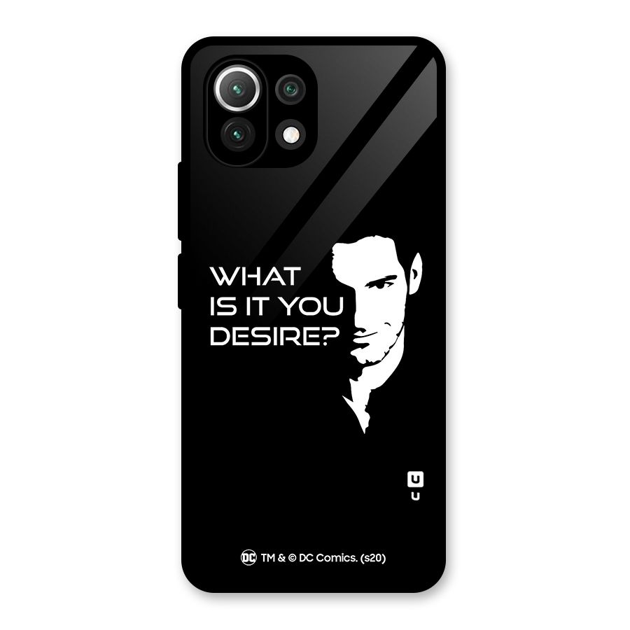 What Do You Desire Glass Back Case for Mi 11 Lite